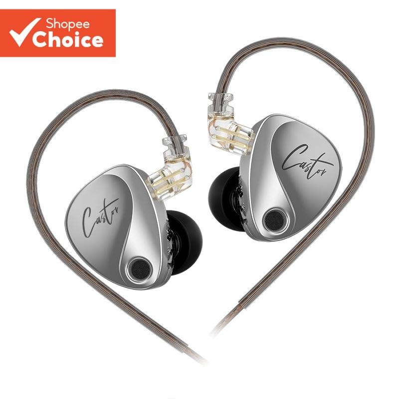 KZ Rodízio Com Fio Fones De Ouvido No Alta Fidelidade 2 Dinâmico High End Ajustável Fone Armadura Equilibrada Monitor Ca