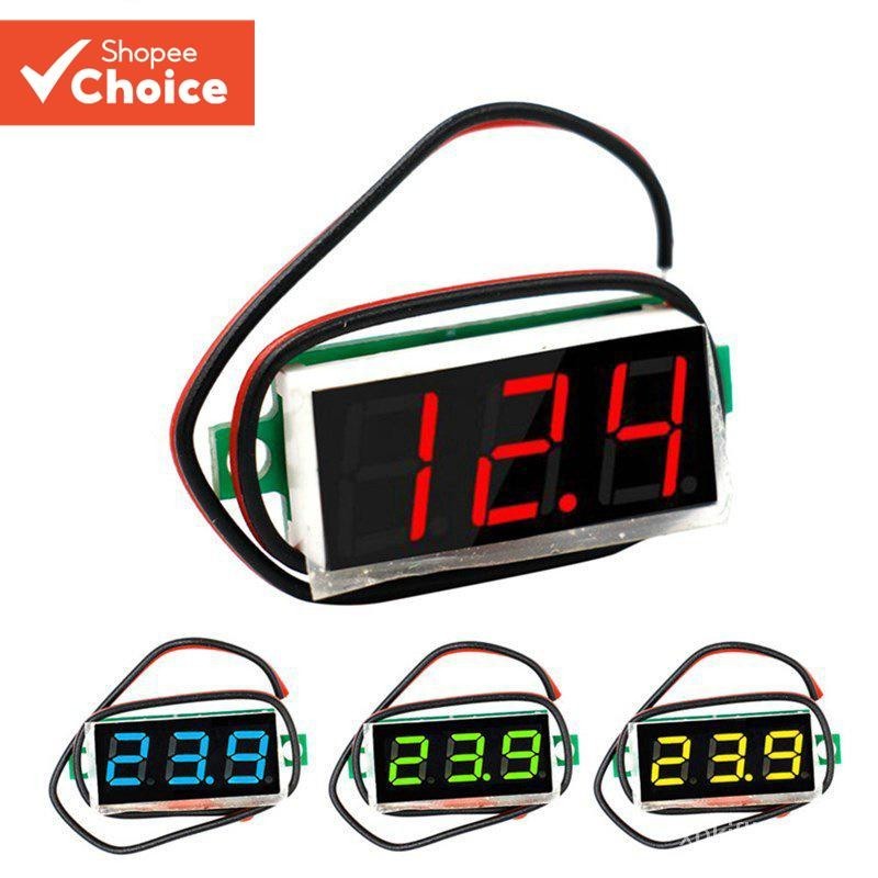 Um Conjunto De Voltímetro Digital , Tela LED De 0.28 Polegadas DC 3.5V-30V Testador De Tensão Para Acessórios Eletrônico