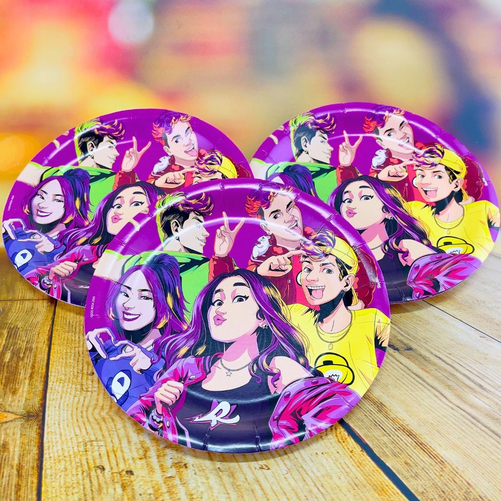 8~32  PRATO FESTA  EMILLY VICK  DE PAPEL 18 CM REGINA em Oferta na Shopee