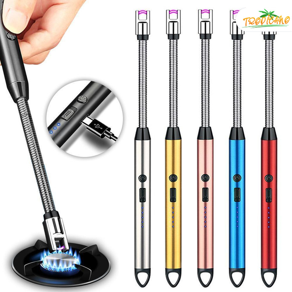 Luxo ecológico do Usb do isqueiro do jardim para o acampamento das velas do fogão