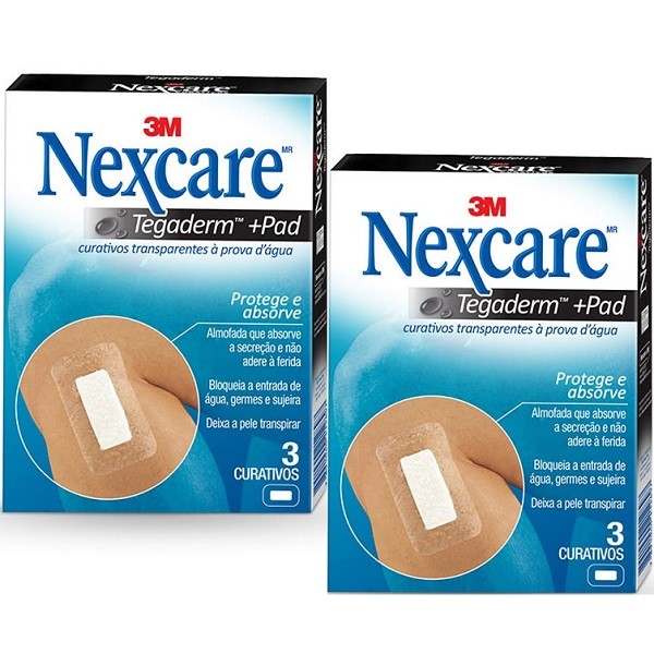 Kit com 2 Caixas de Curativo Nexcare Tegaderm com PAD em Oferta na Shopee