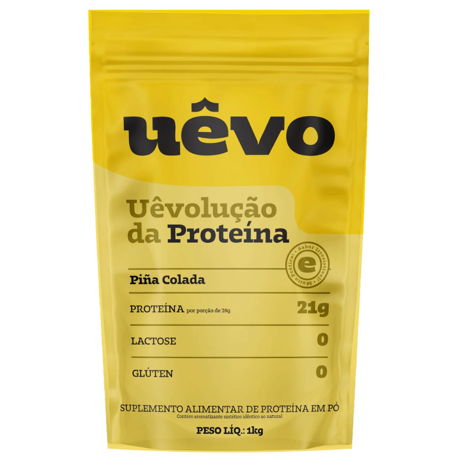 ALBUMINA UEVO 1KG  PINA COLADA - UEVOLUÇÃO DA PROTEINA
