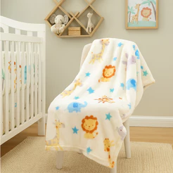 Manta Bebê Hazime Confort Baby Estampa Safari 110cmX90cm