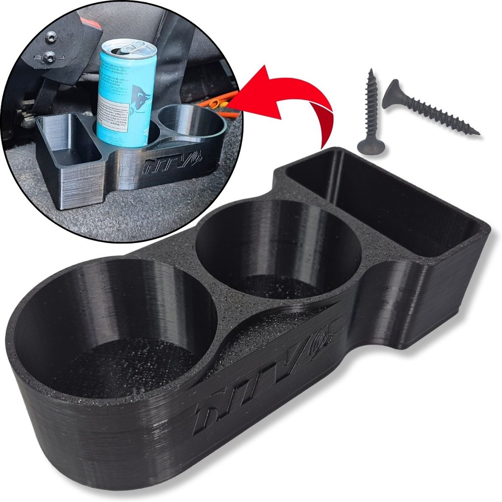 PORTA COPOS AUTOMOTIVO UNIVERSAL CONSOLE CENTRAL COMPARTIMENTO PARA 2 COPOS E PORTA OBJETOS em Oferta na Shopee