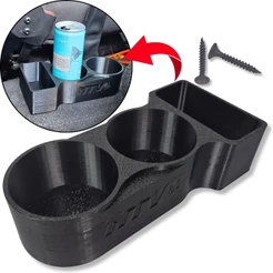 PORTA COPOS AUTOMOTIVO UNIVERSAL CONSOLE CENTRAL COMPARTIMENTO PARA 2 COPOS E PORTA OBJETOS