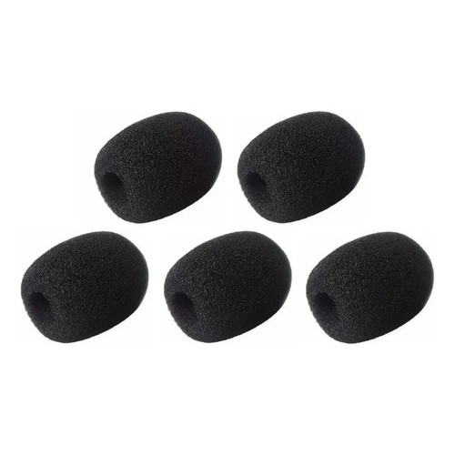 Espuma De Microfone Lapela Headset Filtro Protetor Kit Com 5