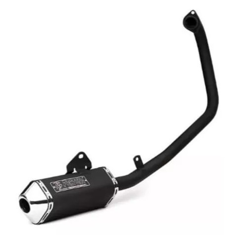 Escapamento Cbx 250 Twister 2001-2008 Mini Tri Preto Fortuna