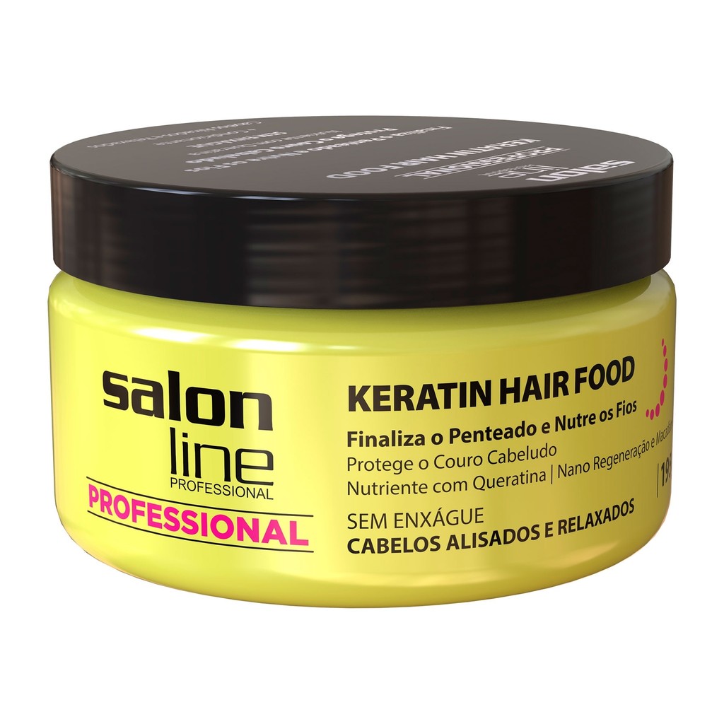 Keratin Hair Food Nutrition Salon Line 195gr em Oferta na Shopee