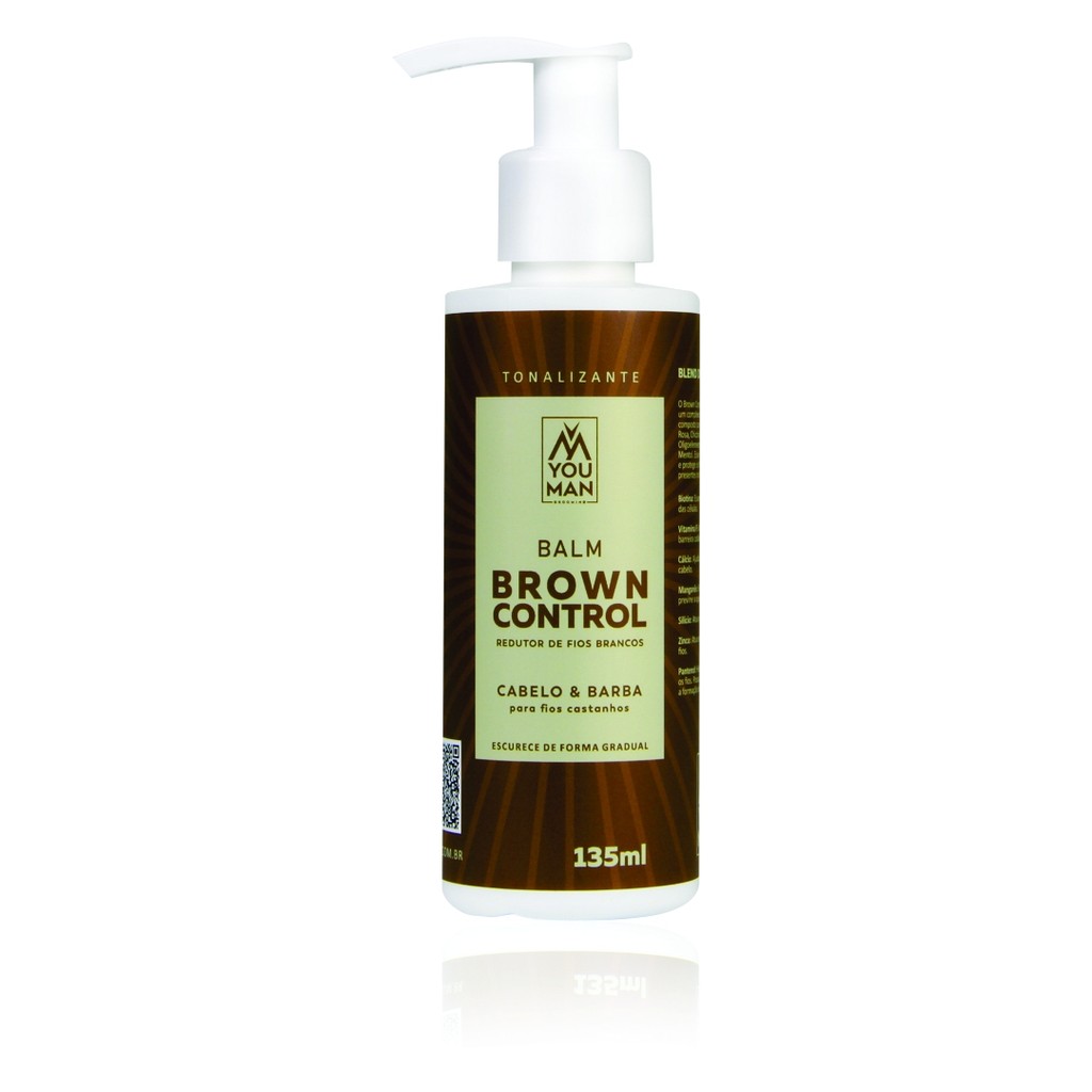 Brown Control  Escurecedor De Fios Brancos  Fios Castanhos 135ml