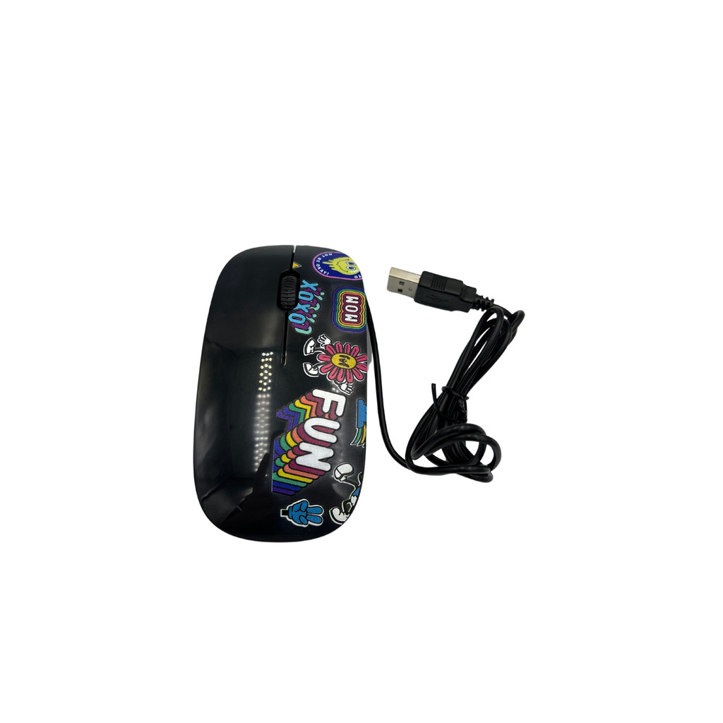 Mouse Óptico Usb P/ Notebook Windows Color Led Pc