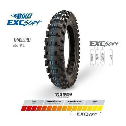 Pneu 120/100-18 Borilli Exc Soft Traseiro