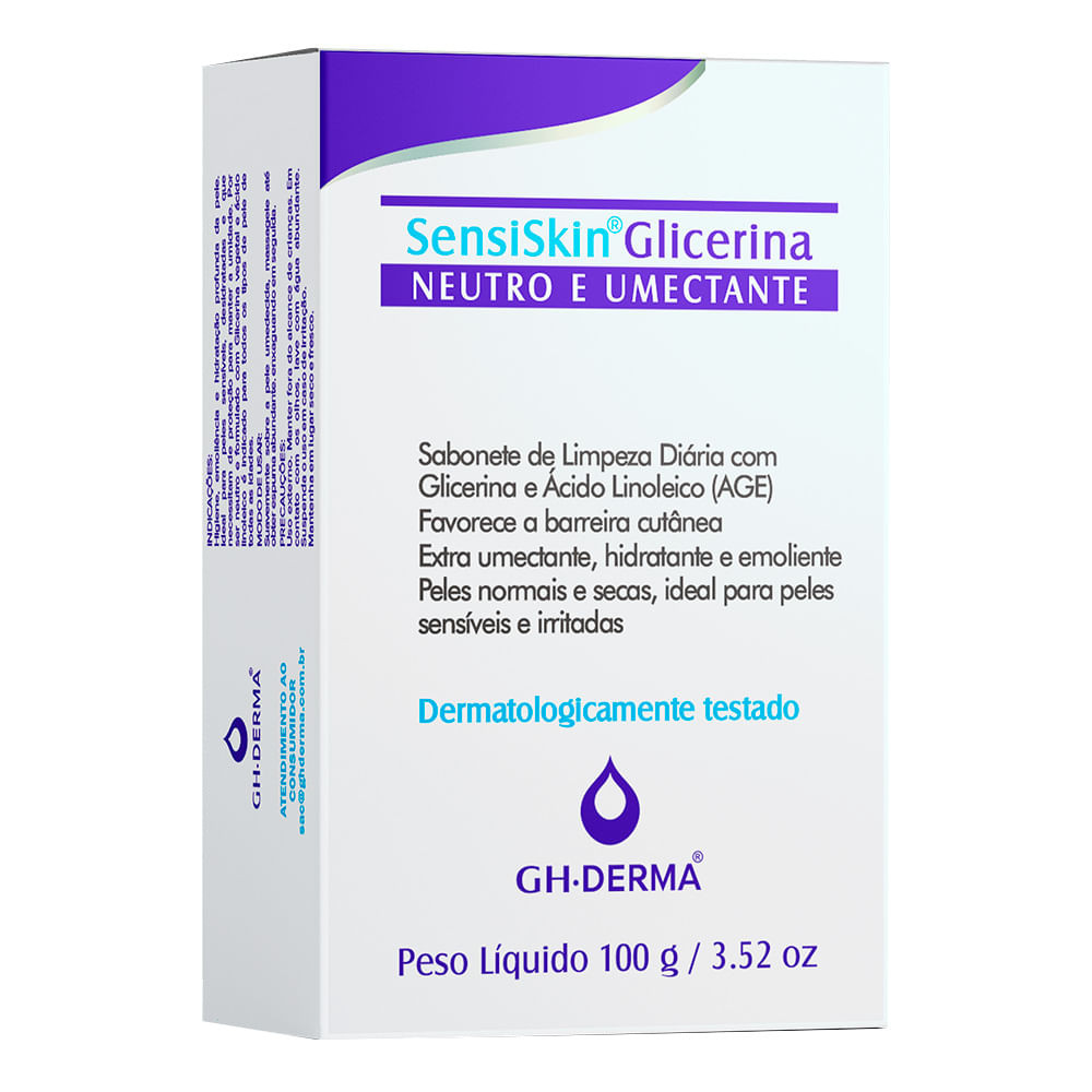 Sabonete em Barra GH SensiSkin Glicerina Neutro e Umectante 100g - Beauty