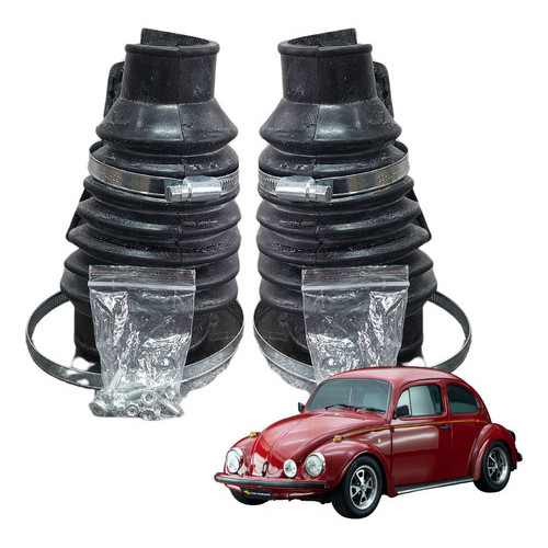 Coifa Cambio Kombi Fusca Brasília (par) Kit Premium Borracha Silicone 2 Lados em Oferta na Shopee