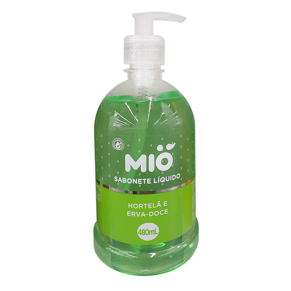Sabonete Líquido Mió Hortelã e Erva Doce 480ml - Beauty