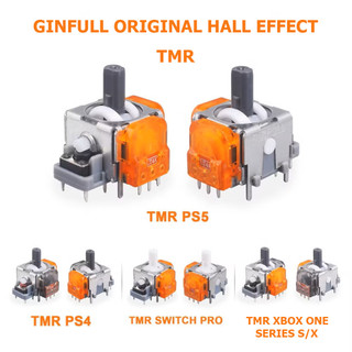 Kit 2 Analógico 3D Hall Effect TMR Original GINFULL para PS5 PS4 Xbox One Series S X Switch Pro