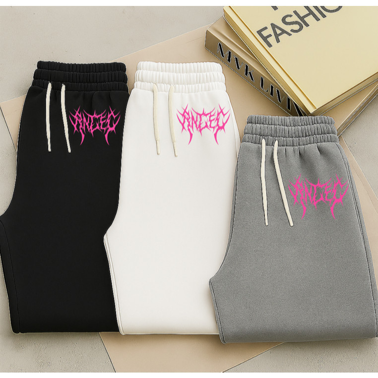 Calça Moletom Oversized Lançamento Tribal Rosa Streweear Unissex em Oferta na Shopee