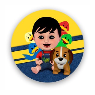 Painel Redondo em tecido sublimado 1,50  Bento e Toto em Oferta na Shopee