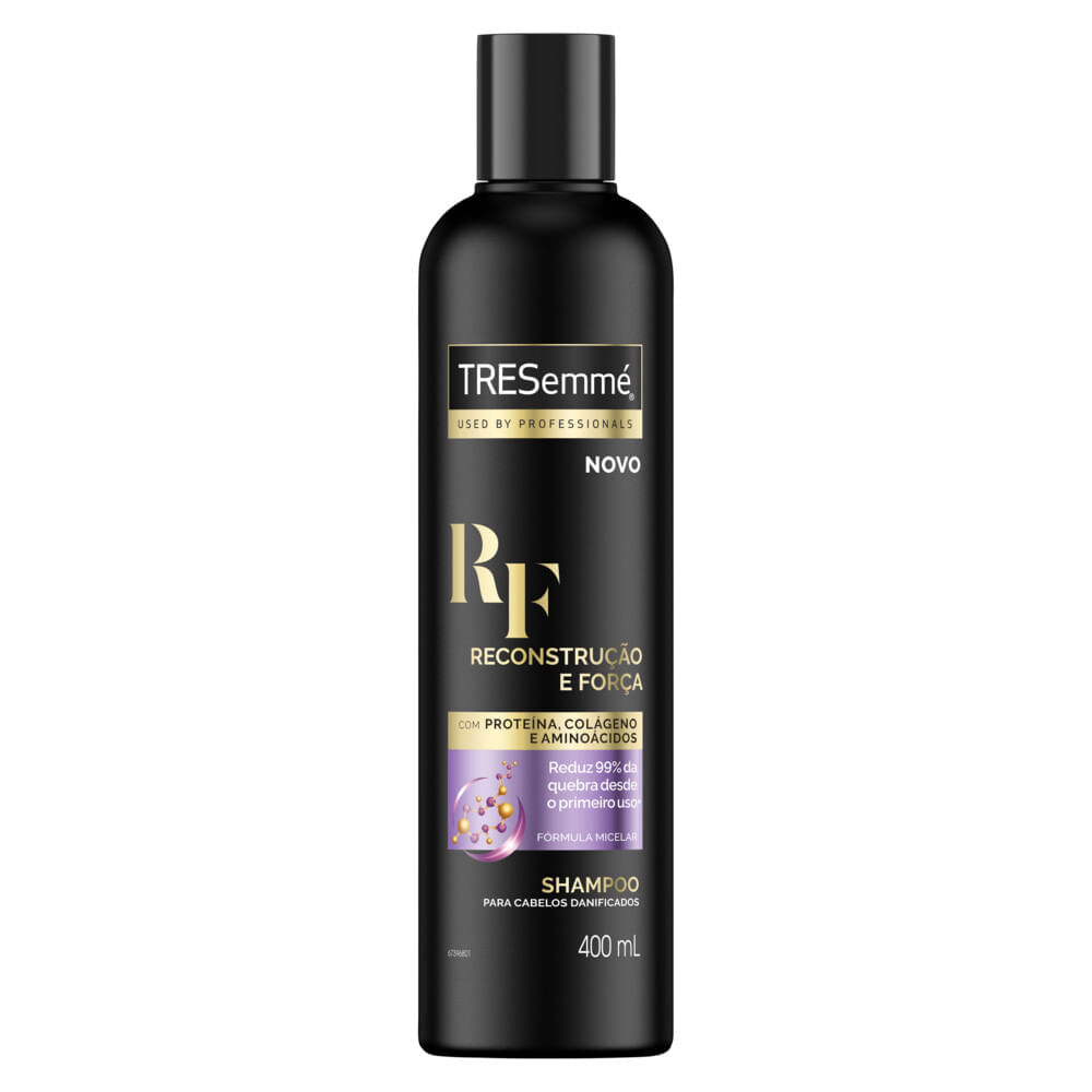 Shampoo TRESemmé Reconstrução E Força Cabelos Danificados 400ml - Beauty