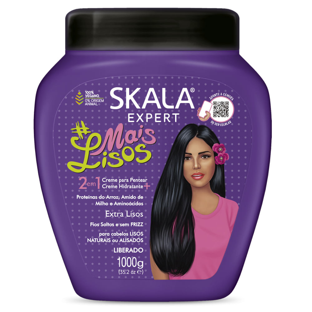 Máscara Capilar De Tratamento Skala #MaisLisos 2 Em 1 - 1kg - Beauty