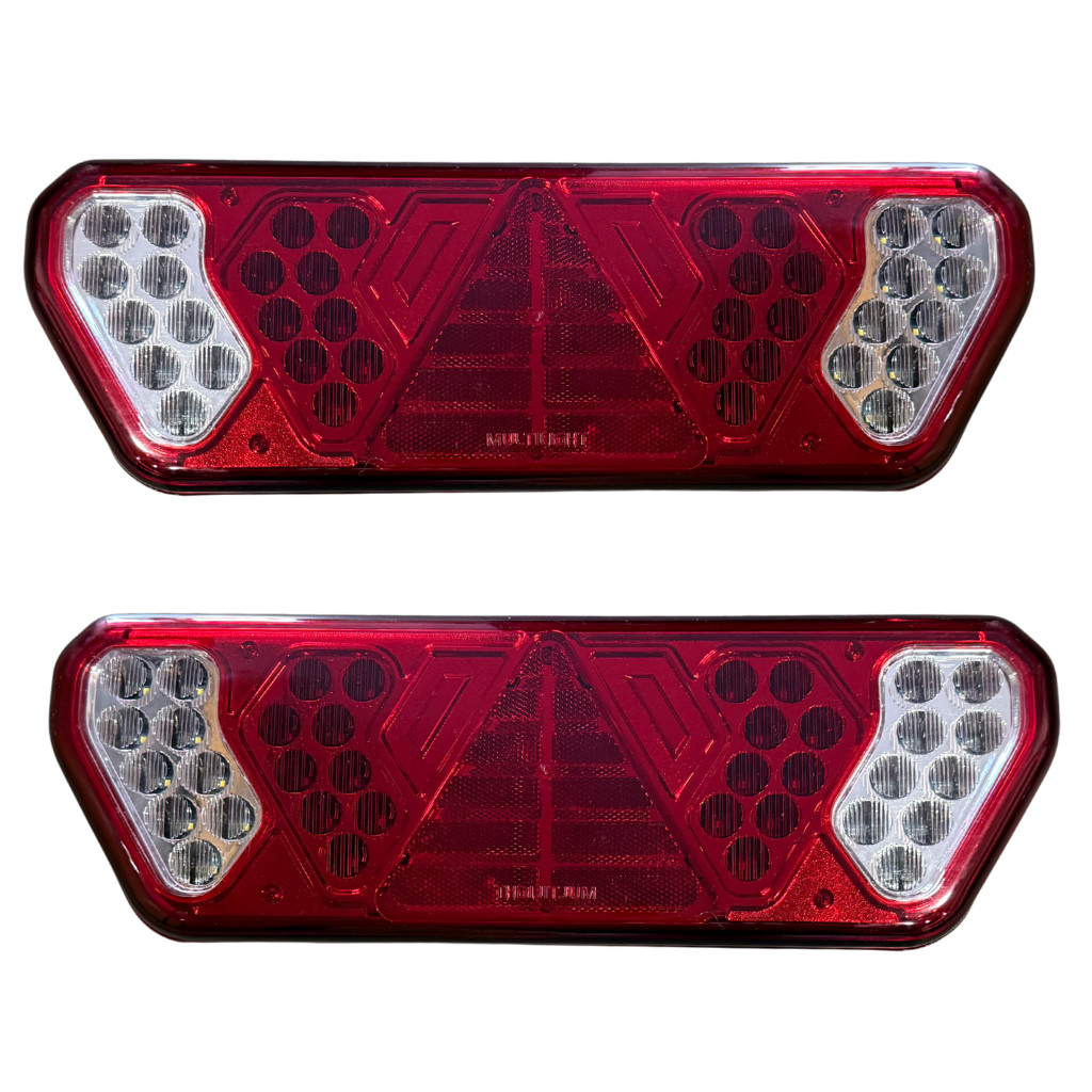 Par Lanterna Carreta Led Guerra 12V Traseira Universal em Oferta na Shopee