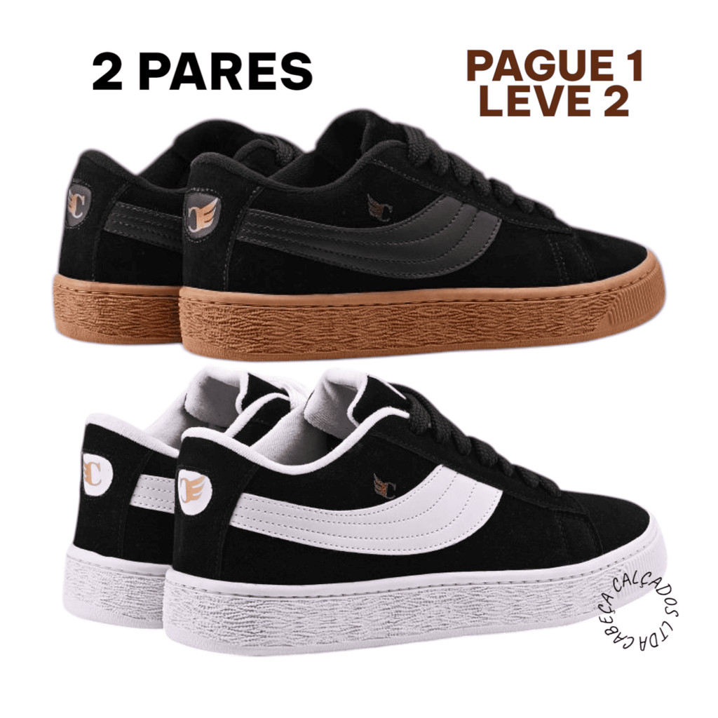 2 Pares Tênis Feminino Masculino Cabeça Calçados em Oferta na Shopee