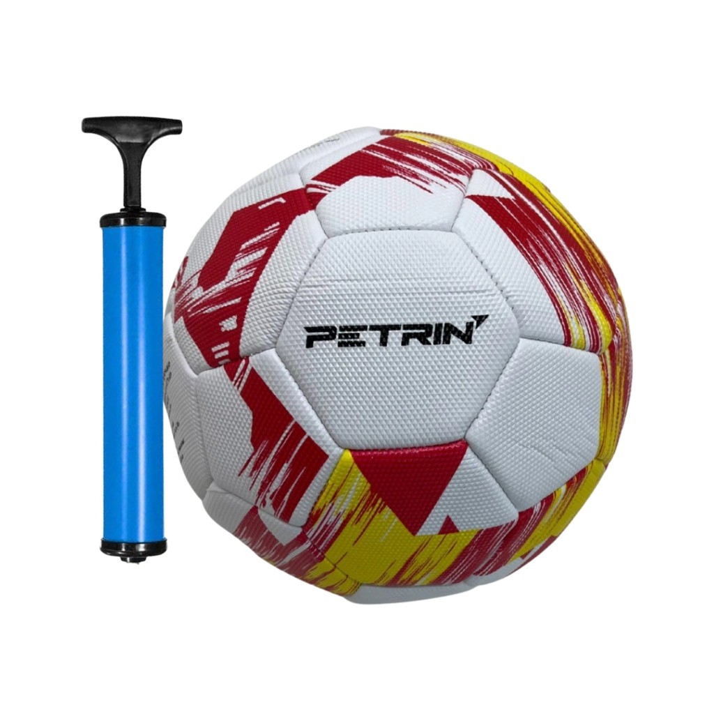 Bola De Futebol Campo Couro sintetico brinquedo infantil para criança n°5 com bomba de encher