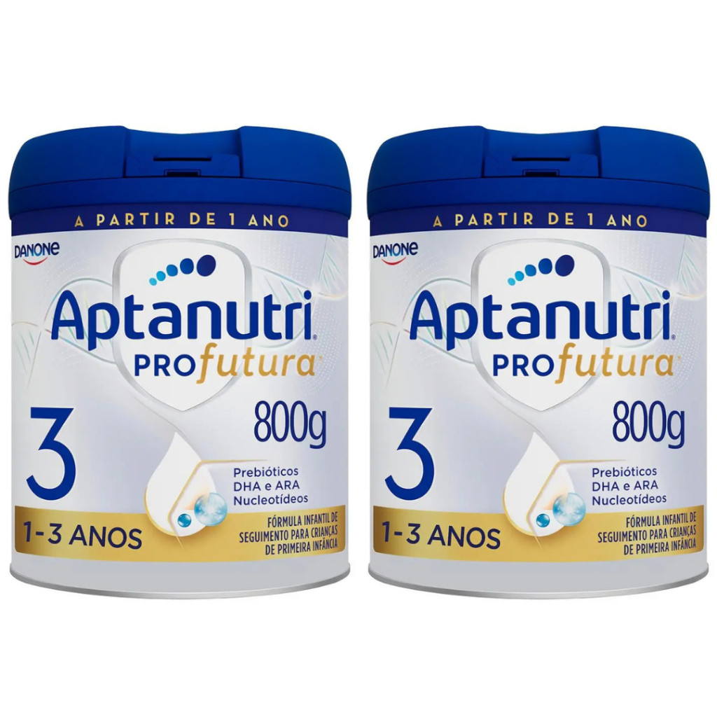 2 Latas Fórmula Infantil Aptanutri Profutura 1-3 anos Lata de 800gr