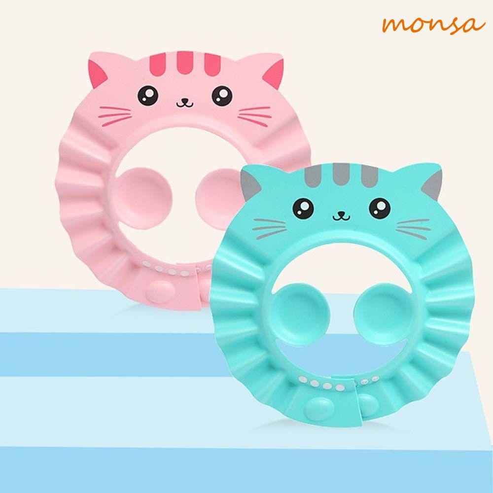 MONSA Chapéu De Banho Infantil Para , Evita Água Na Orelha , À Prova D'água , Ajustável , Proteção Os Ouvidos , Shampoo