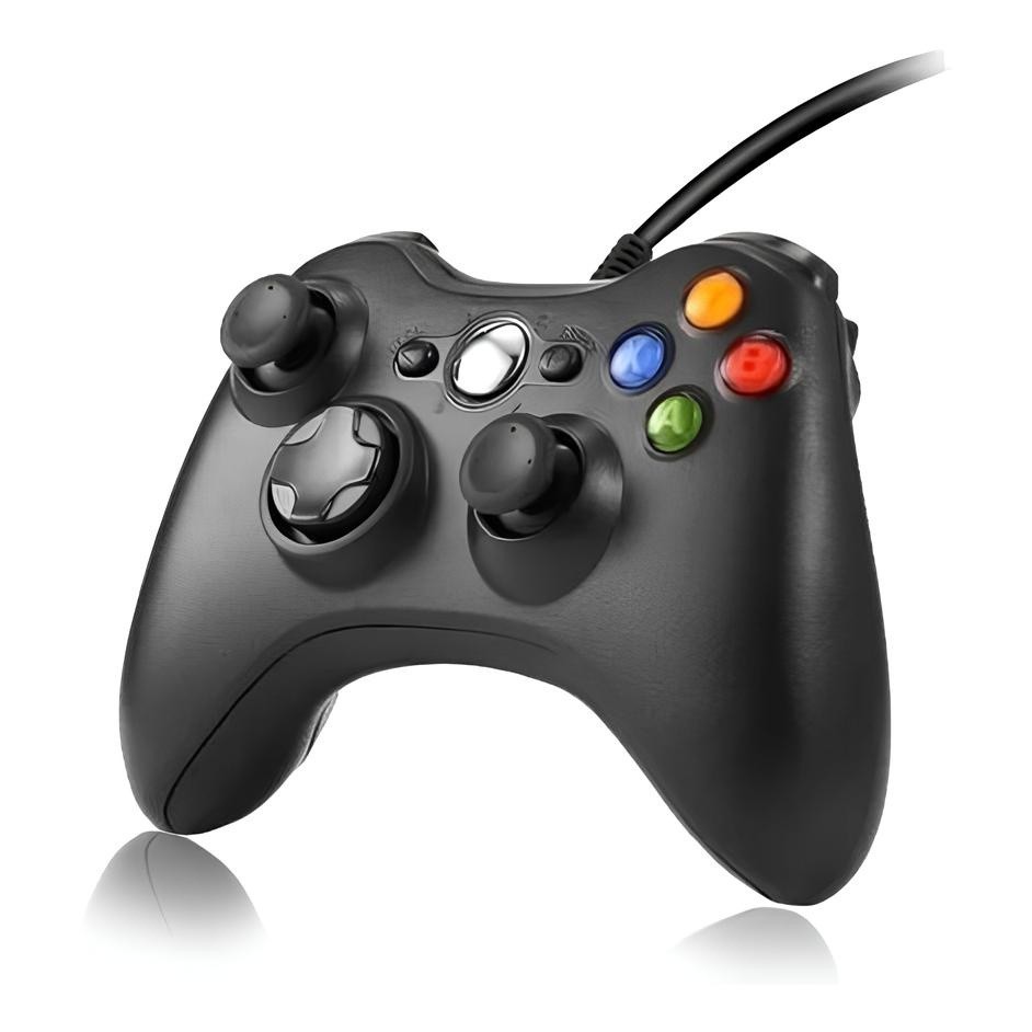 Controle De Xbox 360 Com Fio Para Video Game e PC/ Fat e Pc Joystick Jogo