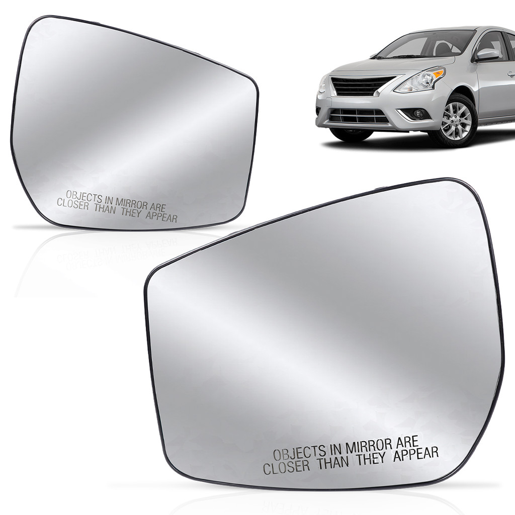 Lente Espelho Retrovisor Versa 2015 2016 2017 2018 2019 Com Placa em Oferta na Shopee