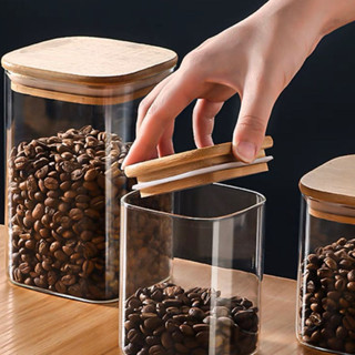 KIT 2 Pote Acrílico Com Tampa Quadrado Super Vedação Transparente Multiuso 1000ml 800ml E 500ml em Oferta na Shopee