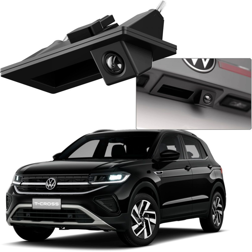 Câmera de Ré T-Cross 2019 a 2026 Design Original Plug and Play