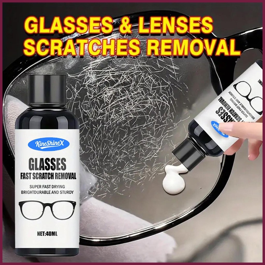 Removedor De Arranhões De Óculos 40ml , Creme De Polimento Lente , Restaurador De Longa Duração Para Amarelecimento Diár em Oferta na Shopee