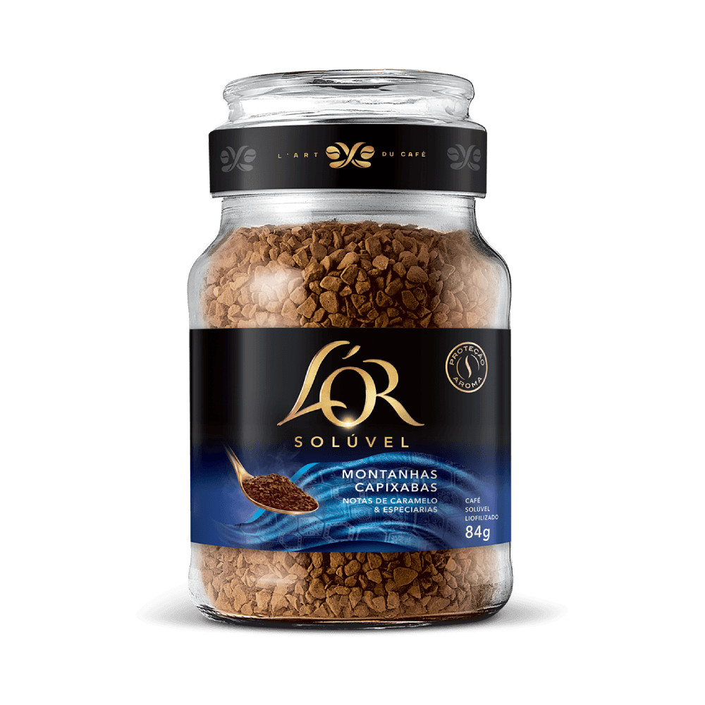 Café Solúvel L'OR Montanhas Capixabas Vidro 84g em Oferta na Shopee