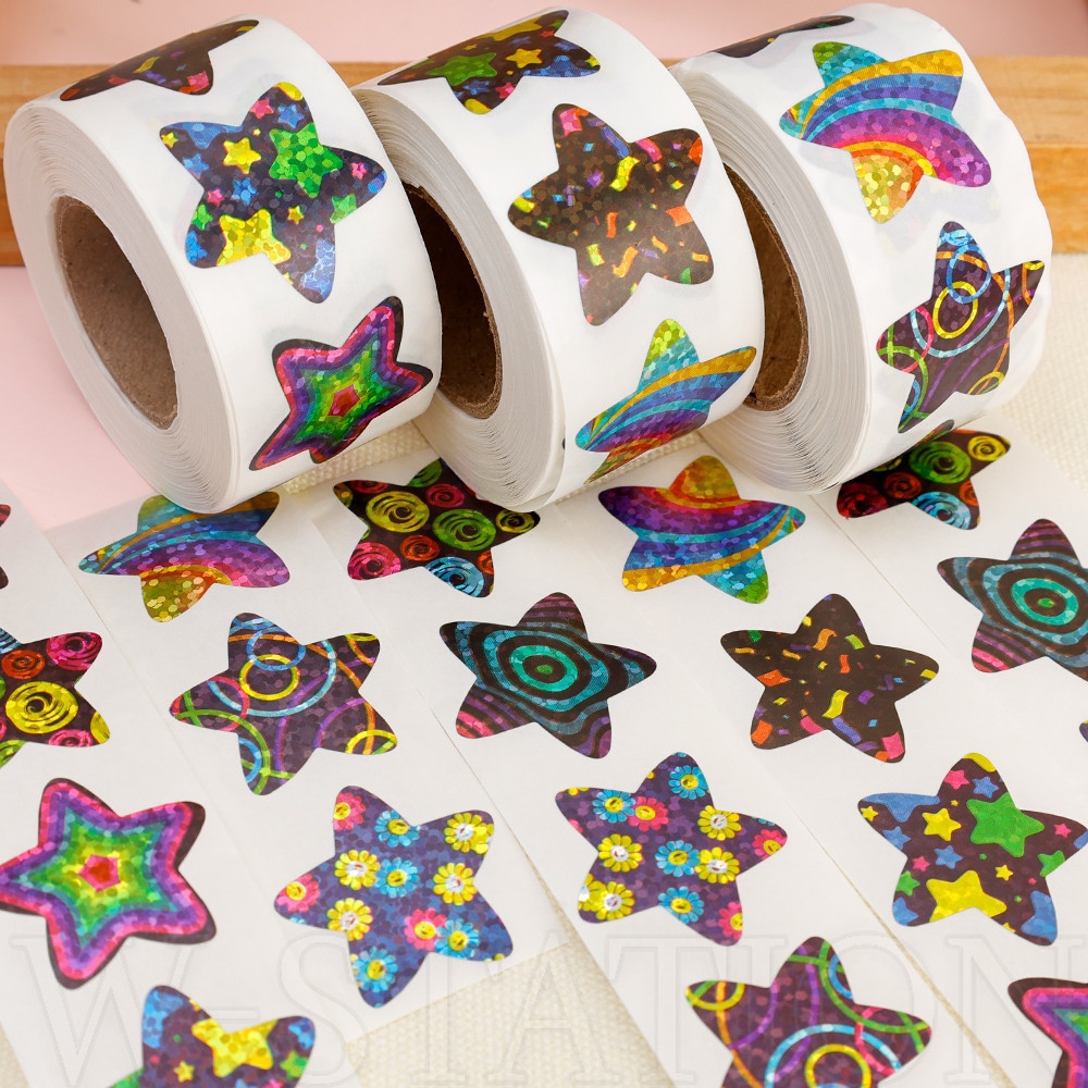 5000 Pcs/Roll Starry Space Stickers-Adesivos Para Decoração A Laser Coloridos Fita De Papel-Embalagens Panificação , Selos De Envelopes , Recompensas Estudantis-Etiquetas Auto-Adesivas À Prova D'água em Oferta na Shopee