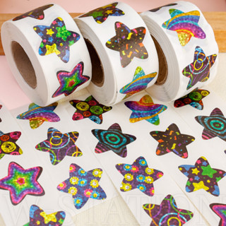 5000 Pcs/Roll Starry Space Stickers-Adesivos Para Decoração A Laser Coloridos Fita De Papel-Embalagens Panificação , Selos De Envelopes , Recompensas Estudantis-Etiquetas Auto-Adesivas À Prova D'água em Oferta na Shopee