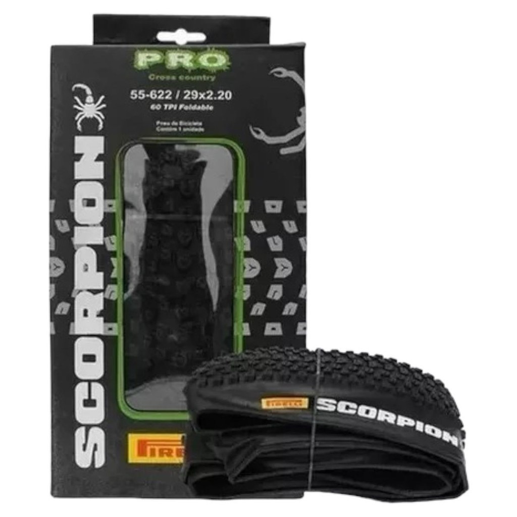 Pneu Bike Cravo Baixo Aro 29x2.2 Kevlar Scorpion Pro Pirelli