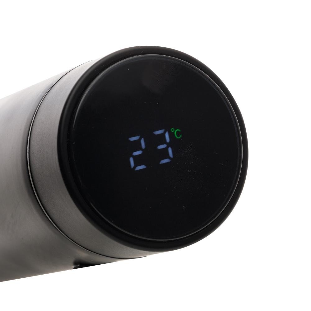 Garrafa Térmica Wolff de Aço Inox Preta Preto - Home & Living