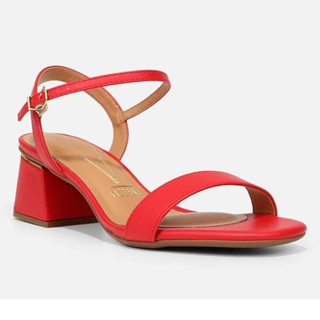 Sandália Vizzano Lisa Salto Bloco Feminina - Vermelho em Oferta na Shopee