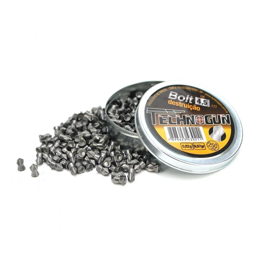 Chumbinho Bolt Destruição Cal 4,5mm Com 250und - Technogun em Oferta na Shopee
