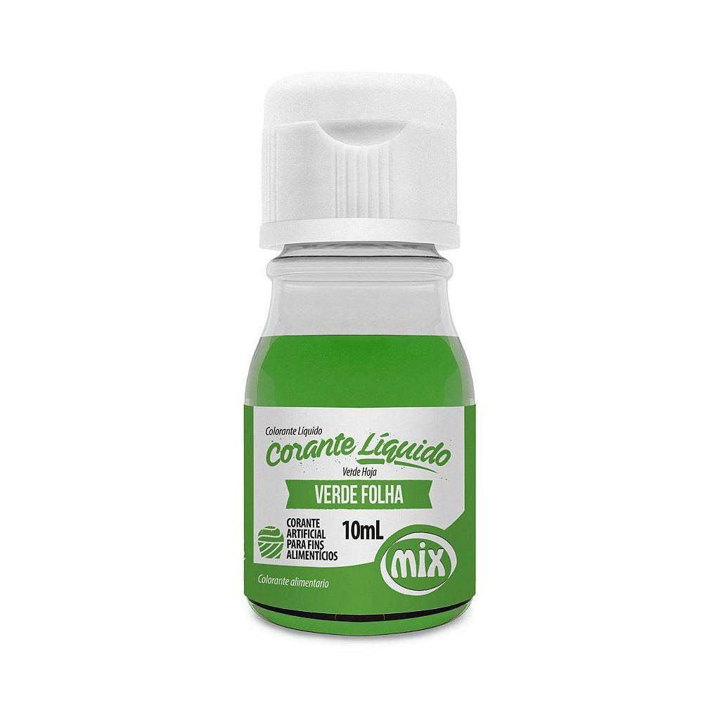 Corante Liquido Verde Folha 10ml Mix