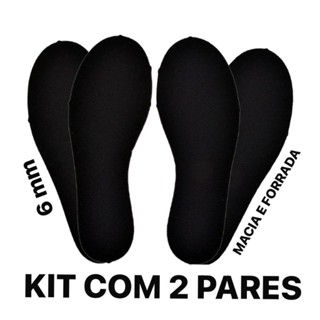 Kit 2 pares Palmilha Em E.V.A 6mm Anatômica Premium Confortável Para Várias Horas de Trabalho Ideal Para Tênis, Sapato, Chuteira, Bota e Sapatilha Tenis de academia Tenis Infantil em Oferta na Shopee