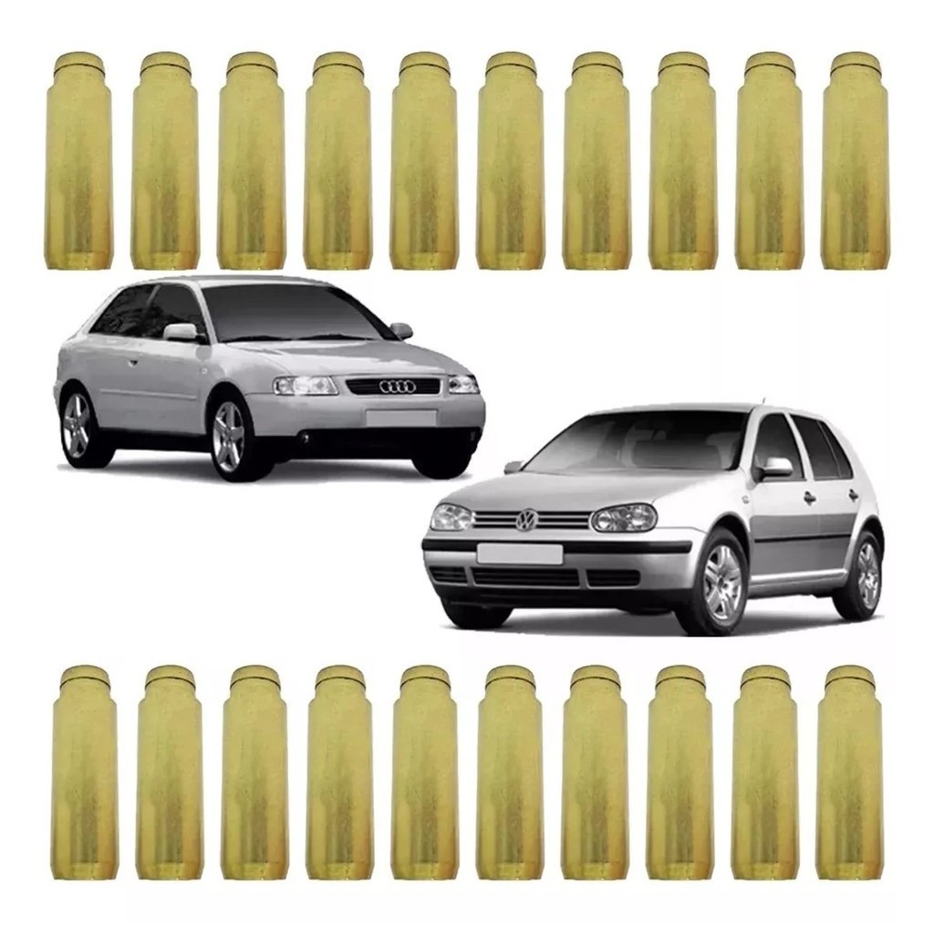 Jogo 20 Guias De Valvulas Audi A3 A4 A6 S3 Tt Vw Golf Passat Variant 1.8 2.0 Turbo Agu