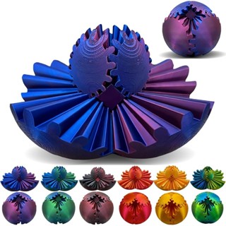 Bola De Engrenagem Impressa Em 3D Spin Ball Ou Cube Fidget Toy Gear Sphere Desk Para Estresse E Ansiedade Relaxante em Oferta na Shopee