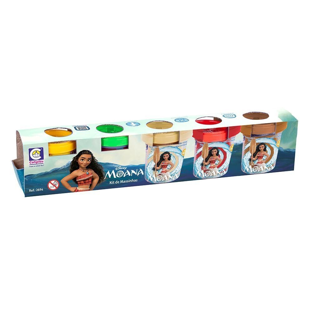 Kit Massinha Moana 5 Potes - Cotiplás em Oferta na Shopee