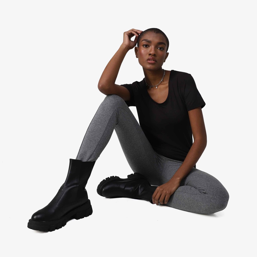 Tech T-Shirt Modal Gola U Feminina