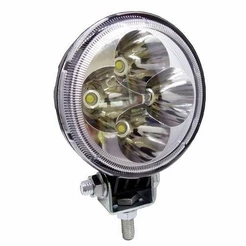 Farol de Trabalho Redondo com LEDS 16W 9V A 48V Especial para Tratores e Máquinas Agrícolas - DNI 41