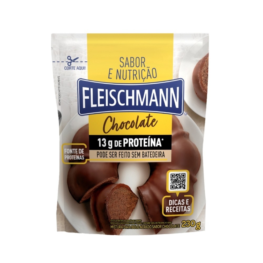 Fleischmann Mistura Para Bolo Aerado Chocolate Sachê 230G