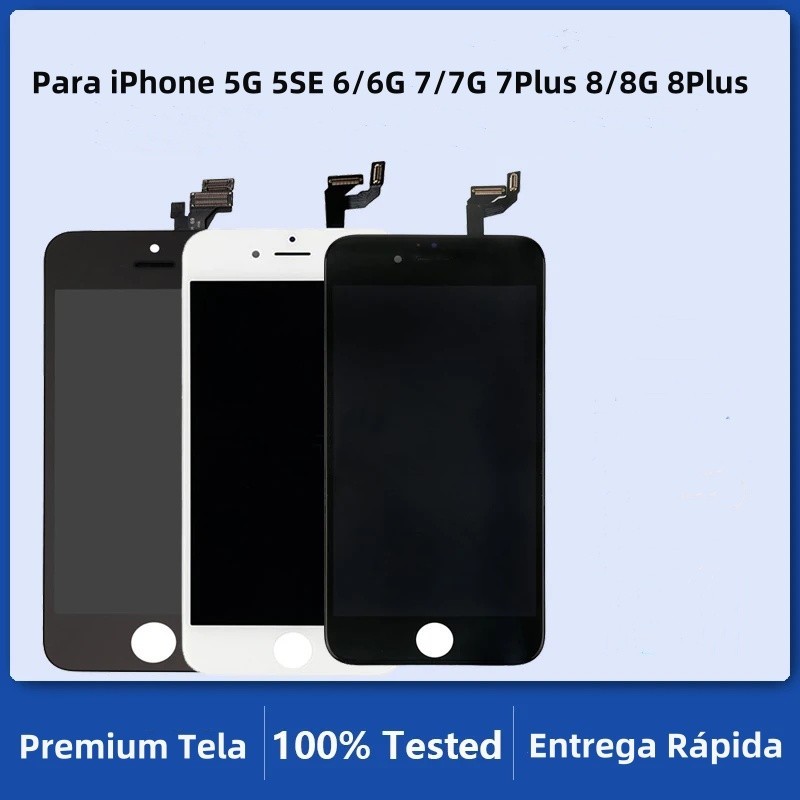 Premium Tela Para iPhone 5G/5SE/6/6S/6 Plus/7 7G/8 8G/7 Plus/8 Plus Frontal Incell Display Nova Lcd