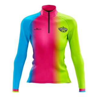 CAMISA CICLISMO FEMININA MOUNTAIN BIKE MANGA LONGA PROTEÇÃO UV RKC SPORTS ARCO-ÍRIS em Oferta na Shopee